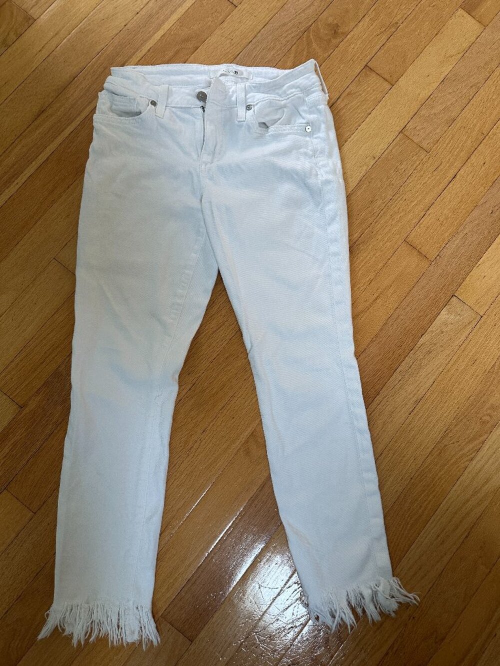 Womens Skinny Crop Joe Jeans-  White